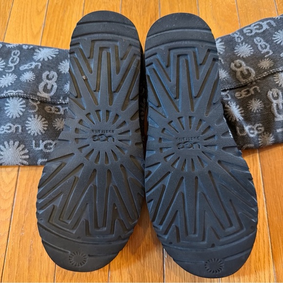 Ugg Unlined Tall Button Up Boots Gray & Black Women's Size 8 1000462 - Picture 8 of 8